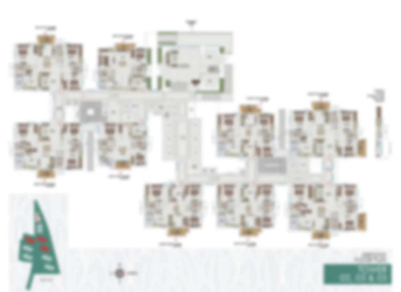 Sample floor plan for 4 BHK villa at Eleva By Hiranandani
